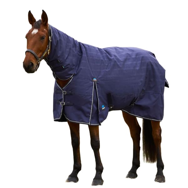 Weatherbeeta Comfitec Prelim Combo Neck Plaid 220g Hästtäcke Navy 6´ 9
