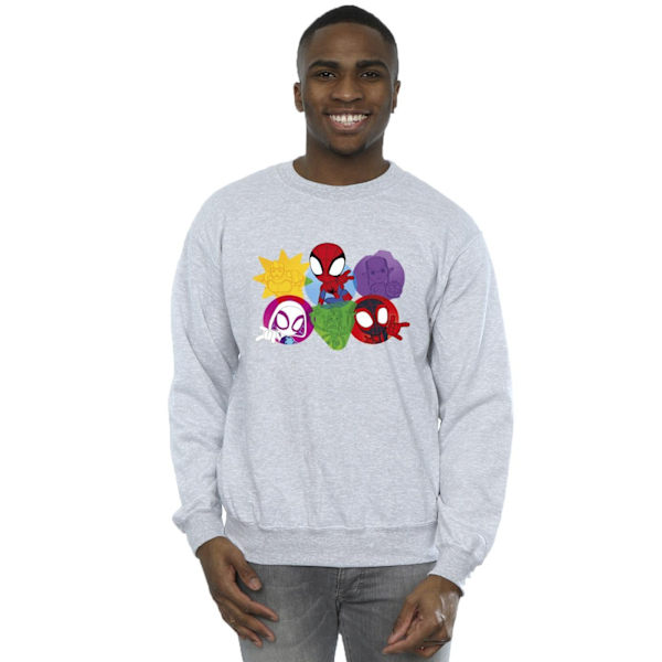Marvel Herr Spidey And His Amazing Friends Faces Sweatshirt M S Sports Grey M