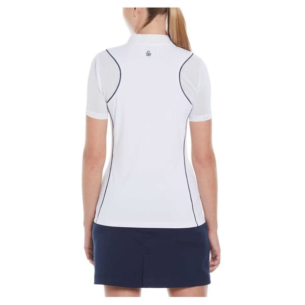 Original Penguin Dam Kontrastkant Normal Golfpikétröja Bright White S