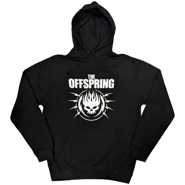 The Offspring Unisex Adult Bolt Logo Hoodie S Black Black S