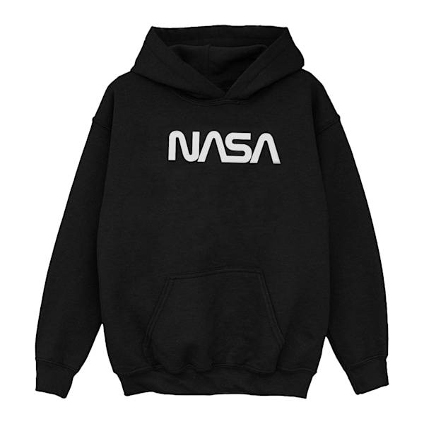 NASA Boys Modern Logo Hoodie 12-13 år Svart Black 12-13 Years