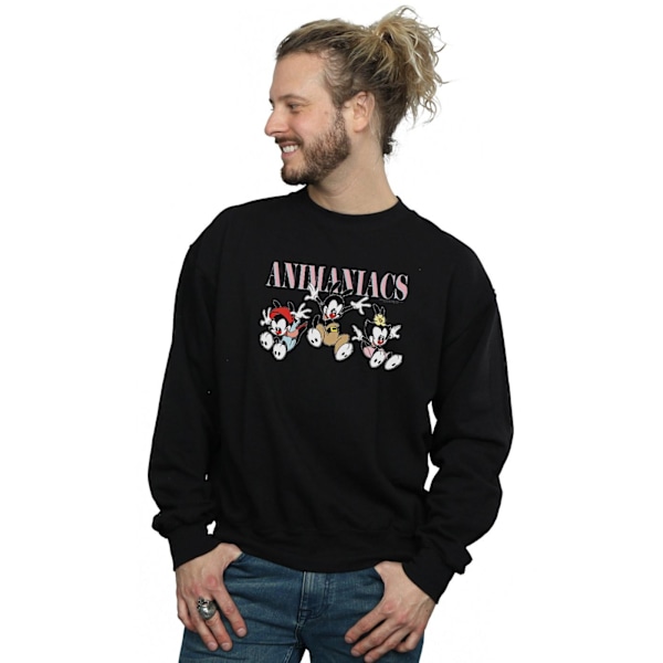 Animaniacs Mens Group Jump Sweatshirt M Svart Black M