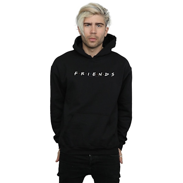 Friends Herr Text Logo Hoodie XXL Svart Black XXL