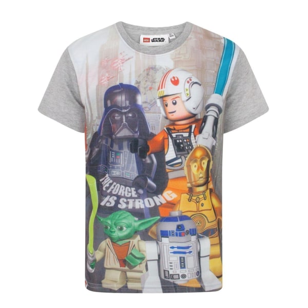 Lego Star Wars Boys The Force Is Strong T-shirt 4 Years Grå Grey 4 Years