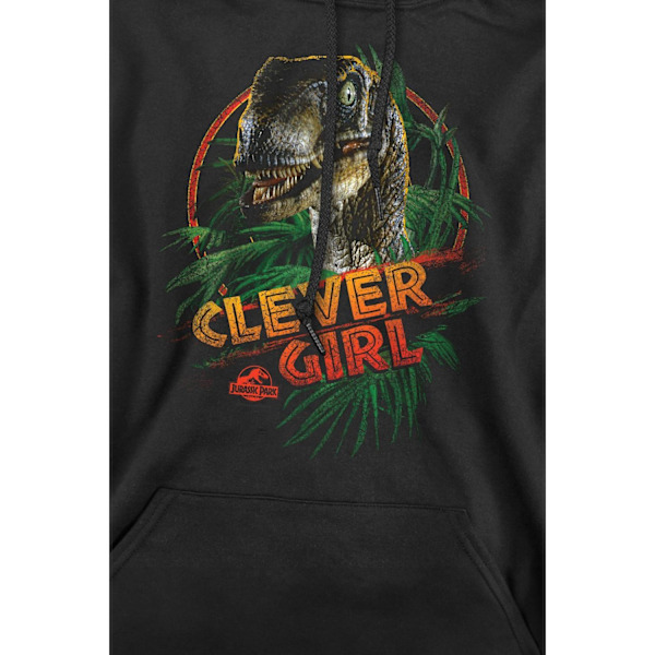Jurassic Park Herr Clever Girl Hoodie L Svart Black L