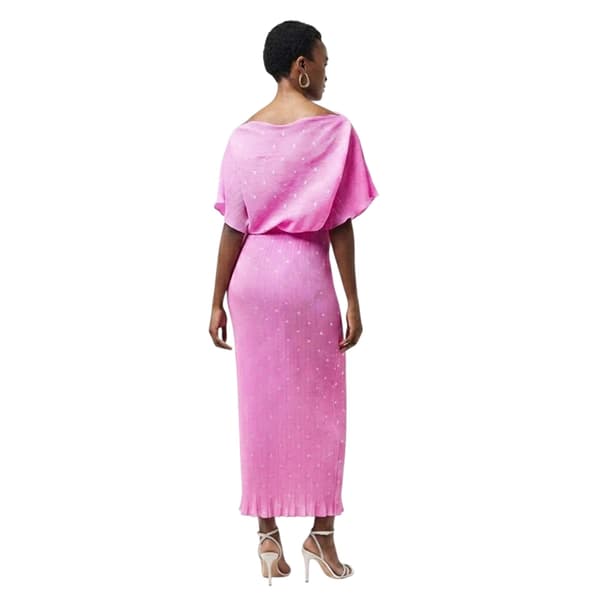 Never Fully Dressed Dam Off Shoulder Maxiklänning XS Rosa Pink XS