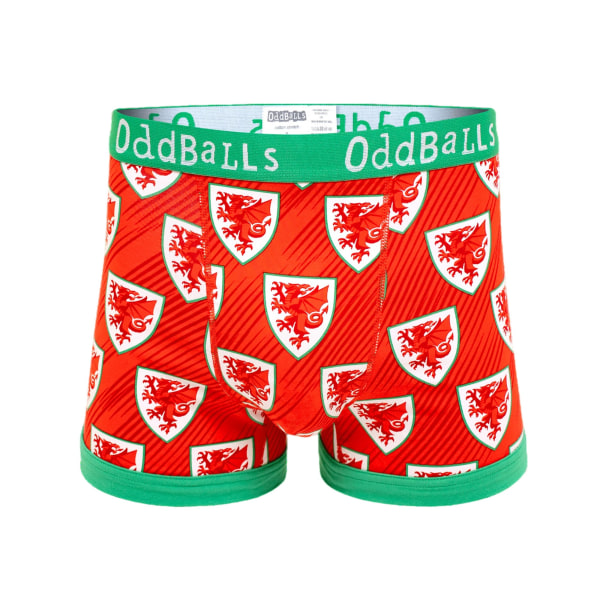 OddBalls Herr Hem FA Wales Boxer L Grön/Vit/Röd Green/White/Red L