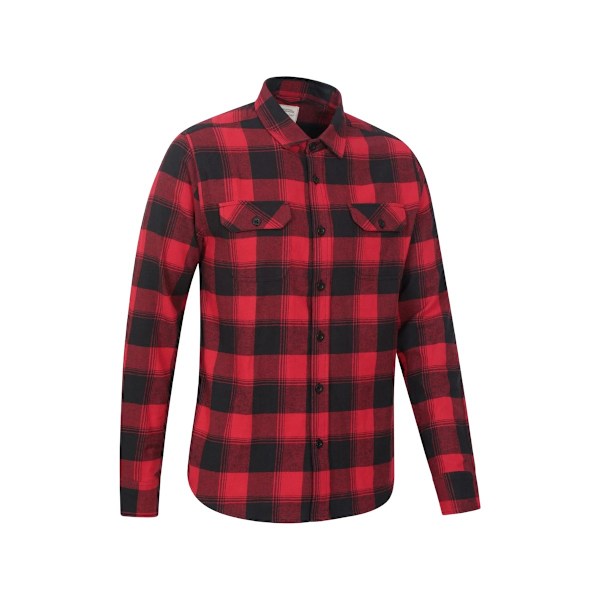 Mountain Warehouse Trace Flanell Långärmad Skjorta Herr 4XL Röd Red 4XL