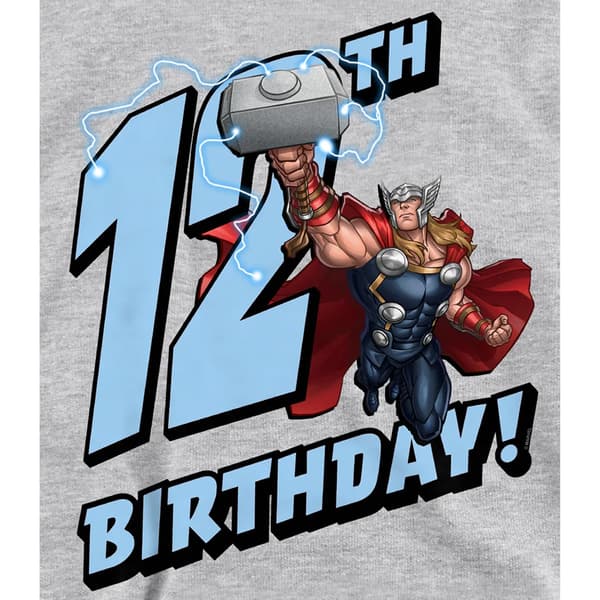 Marvel Barn/Barn Thor 12-årsdag Huvtröja 5-6 år Athle Athletic Heather 5-6 Years