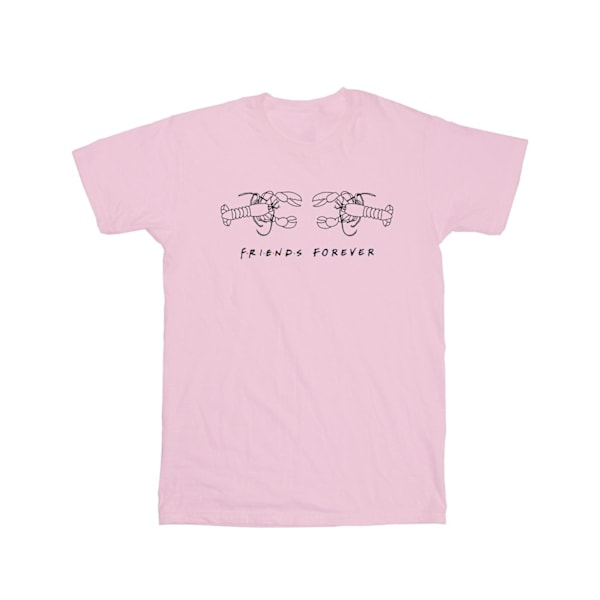 Friends Girls Lobster Logo Bomull T-shirt 7-8 år Baby Rosa Baby Pink 7-8 Years