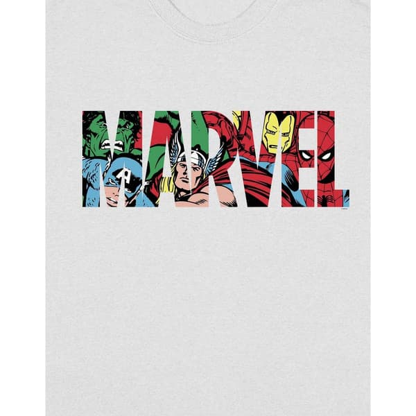 Marvel Comics Herr T-shirt i bomull med karaktärer 3XL Vit White 3XL