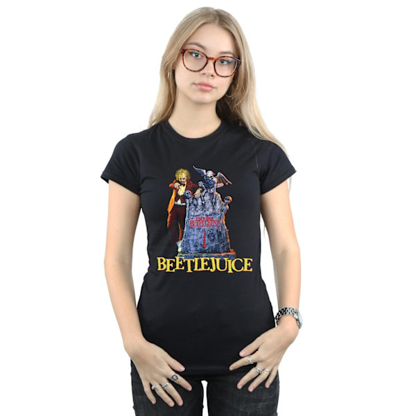 Beetlejuice Dam/Damer Här vilar bomull T-shirt S Svart Black S