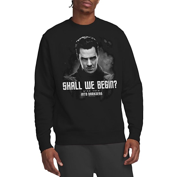 Star Trek: Into Darkness Unisex Vuxen Ska Vi Börja Sweatshirt Black M