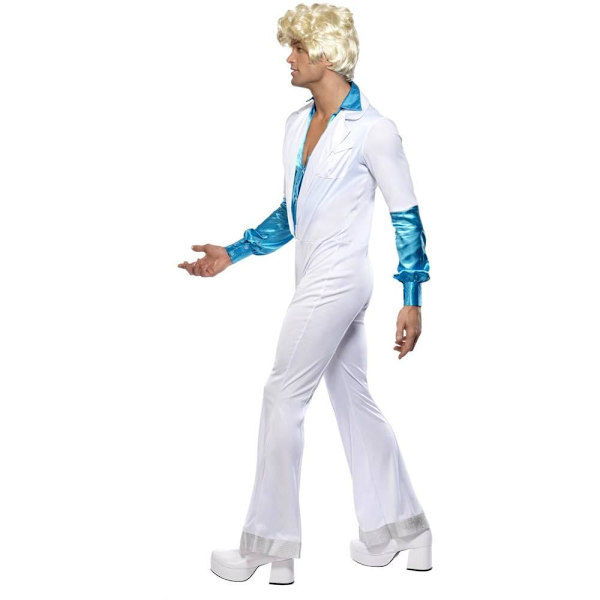 Smiffys Disco Kostym för Män M Vit White M