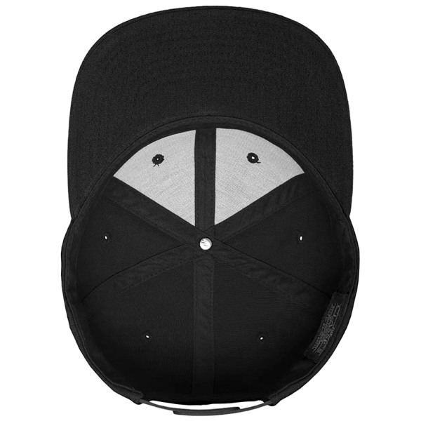 Yupoong Mens The Classic Premium Snapback Cap One Size Black/Bl Black/Black One Size