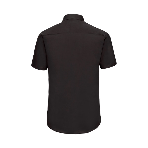 Russell Collection Kortärmad skjorta för män, S Svart Black S