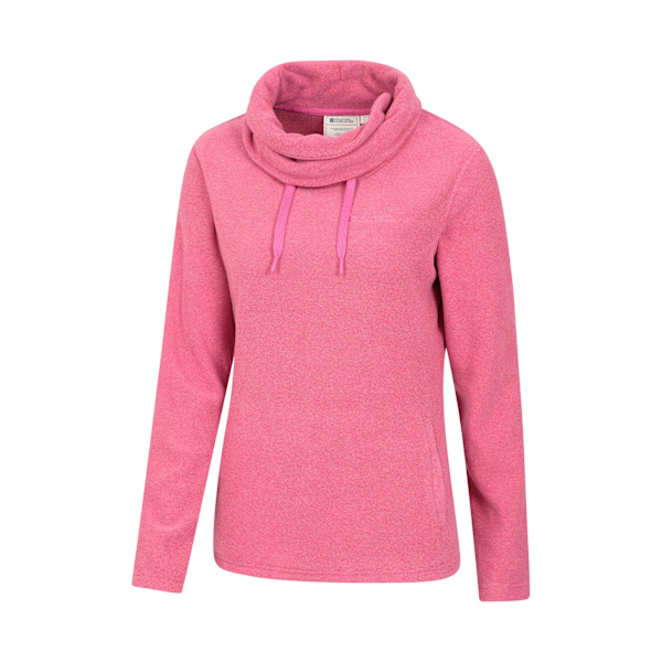 Mountain Warehouse Dam/Dam Hebridean Fleece Tröja med Krage Dark Pink 6 UK