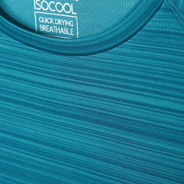 Mountain Warehouse Dam/Dam Endurance Randig T-shirt 6 UK Teal 6 UK