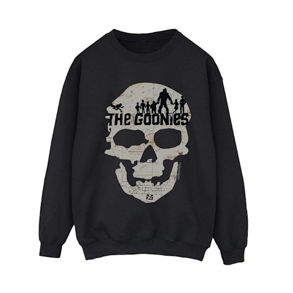 The Goonies Dam/Kvinnor Karta Skalle Sweatshirt M Svart Black M