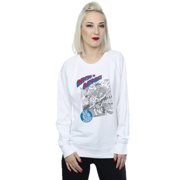 Dead Kennedys Dam/Damklockor Bedtime For Democracy Sweatshirt M White M