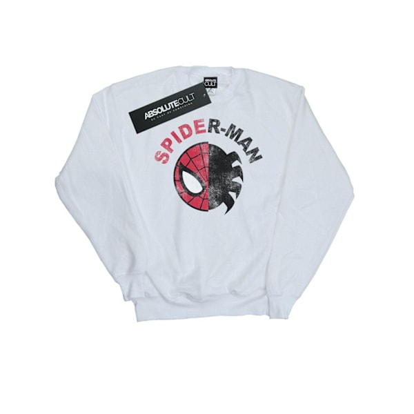 Marvel Herr Spider-Man Classic Split Sweatshirt L Vit White L