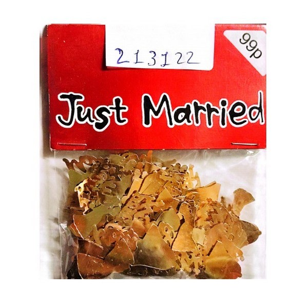 Just Married Confetti One Size Guld Gold One Size