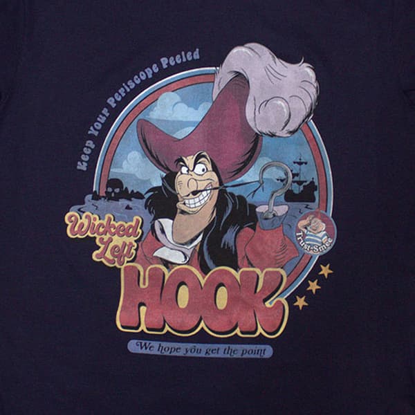 Peter Pan Unisex Vuxen Wicked Left Hook T-Shirt S Marinblå Navy Blue S