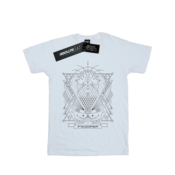 Fantastiska vidunder Mäns Fwooper ikon T-shirt M Vit White M