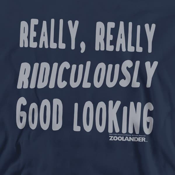 Zoolander Unisex Vuxen Derek Zoolander Sweatshirt XL Marinblå Navy XL