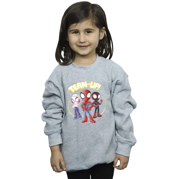 Marvel Girls Spidey And His Amazing Friends Sketch Sweatshirt 1 Sports Grey 12-13 Years