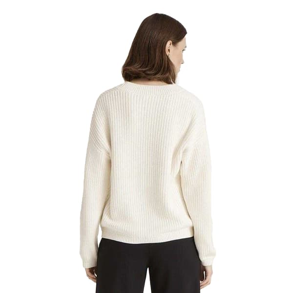 Finery Dam Estella V-ringad Långärmad Kofta 12 UK Ivory 12 UK
