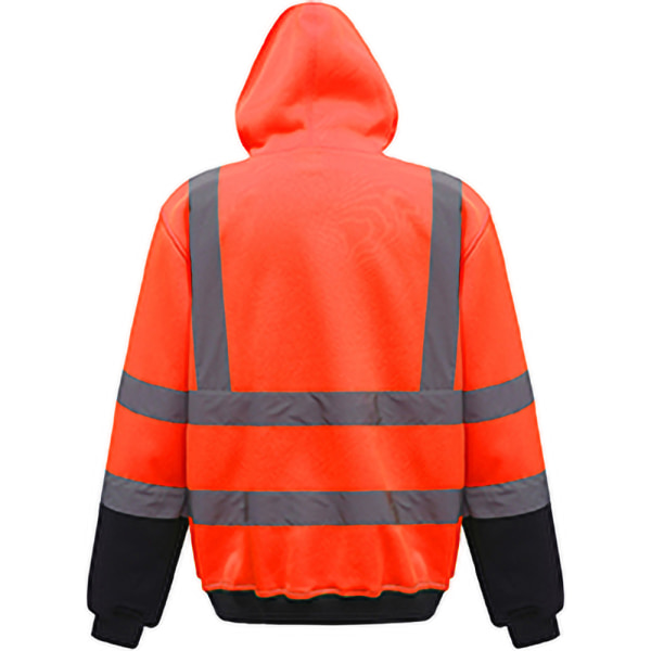 Yoko Herr Hi Vis Reflex Hoodie 2XL Hi Visibility Orange/Adm Hi Visibility Orange/Admiral Navy 2XL