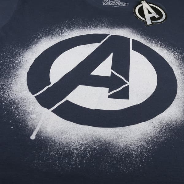 Avengers herr stencil denim look logotyp T-shirt M denim Denim M