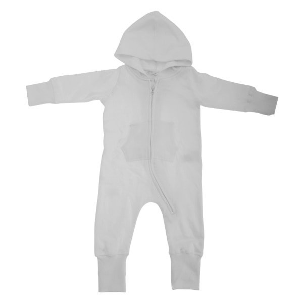 Babybugz enfärgad babyoverall / pyjamas 6-12 tvättad grå melerad Washed Grey Melange 6-12
