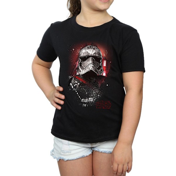 Star Wars Girls The Last Jedi Captain Phasma Borstad Bomull T-S Black 12-13 Years