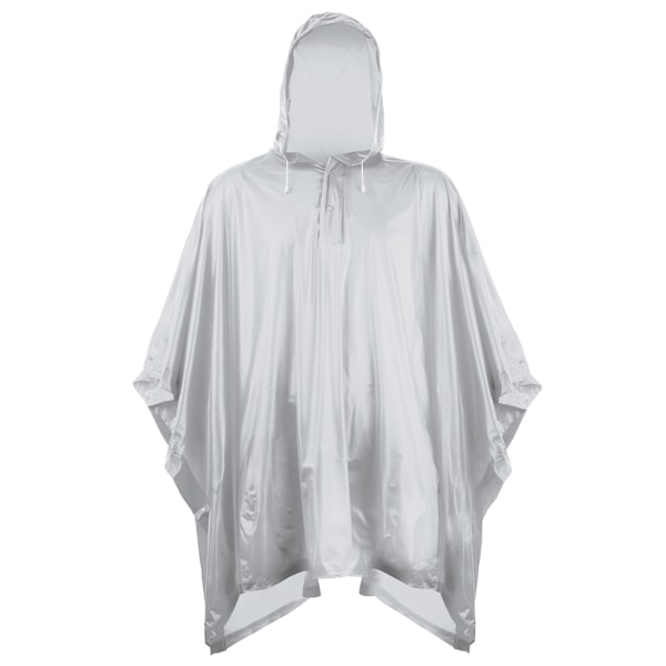 Splashmacs Unisex Vuxen Plast Poncho / Regnrock En Storlek Silver Silver One Size