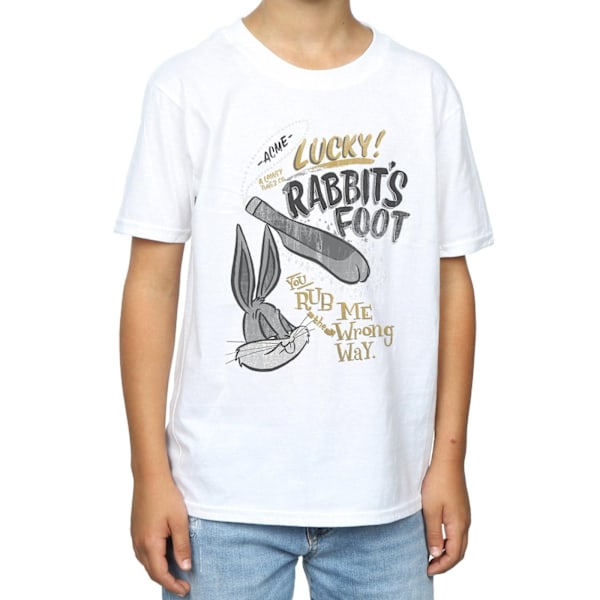 Looney Tunes Boys Bugs Bunny Rub Me The Wrong Way T-Shirt 9-11 White 9-11 Years