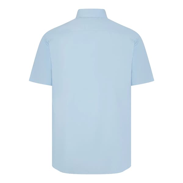 Henbury Herr Cotton Feel CoolPlus Kortärmad Skjorta M Blå Blue M