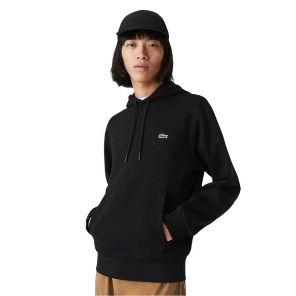 Lacoste Herr Basic Pullover Hoodie XL Svart Black XL