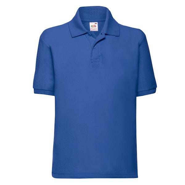Fruit of the Loom Barn/Barn 65/35 Enfärgad Pique Poloskjorta 5 Royal Blue 5-6 Years
