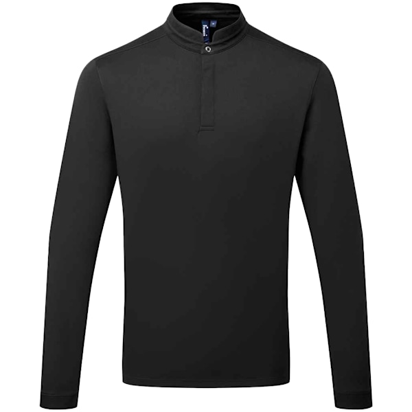 Premier Essential Coolchecker Långärmad Kockskjorta för Män XXL Black XXL