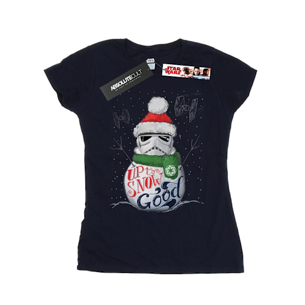 Star Wars Dam/Damer Stormtrooper Up To Snow Good Bomull T-shirt L Marinblå Navy Blue L