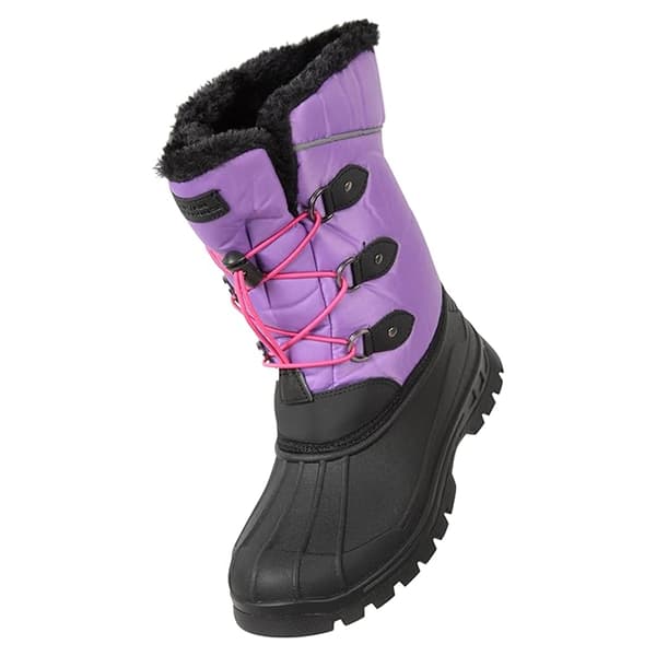 Mountain Warehouse Whistler Adaptive Snow Boots för barn Dark Purple 5 UK