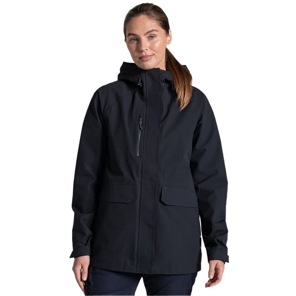 Craghoppers Expert Dam/Kvinnor Kiwi Pro Lång Stretchjacka 2 Black 20 UK
