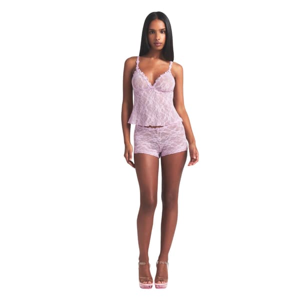 Skims Dam/Kvinnor Spets Stretch Trekantskupor Underklädesset 16 Baby Pink 16 UK