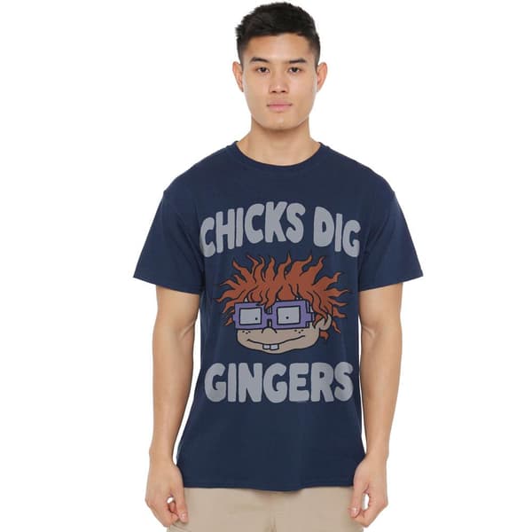 Rugrats Herr Chicks Dig Gingers T-Shirt 4XL Marinblå Navy 4XL
