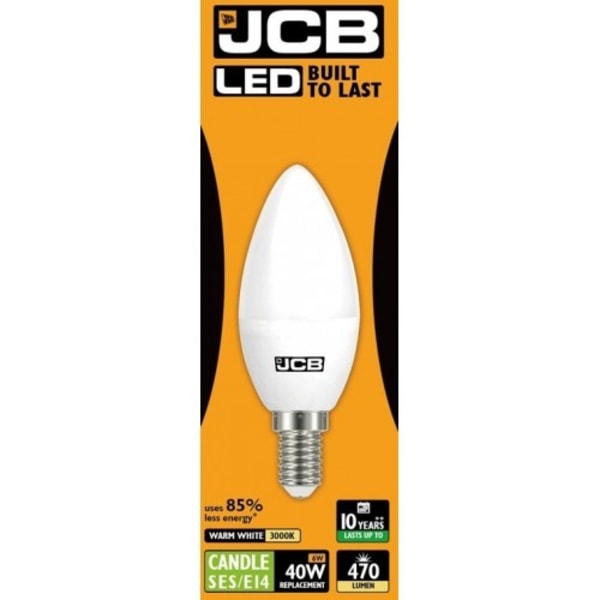 JCB LED-ljus 470lm Opal 6w glödlampa E14 2700k One Size Whit White One Size