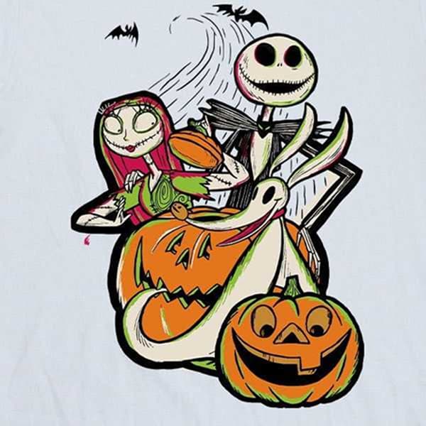 The Nightmare Before Christmas Pojkar Pumpa Bomulls T-shirt 3-4 White 3-4 Years