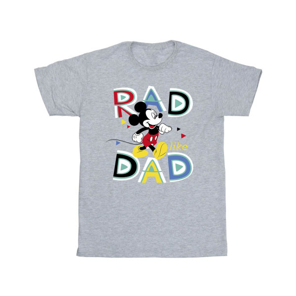 Disney Boys Mickey Mouse Rad Dad T-shirt 3-4 år Sports Grey Sports Grey 3-4 Years