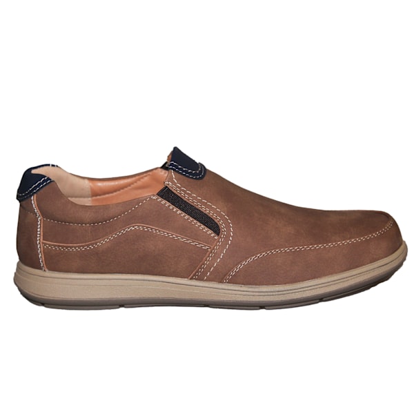 Scimitar Herr Twin Gusset Casual Sko 8 UK Tan Tan 8 UK